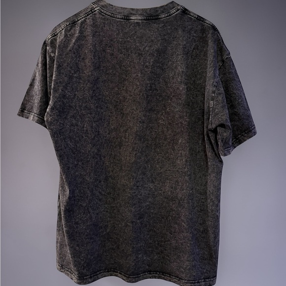 Marilyn Monroe Graphic Grey Acid Wash Oversize Unisex Short Sleeve Tee - Picture 3 of 9